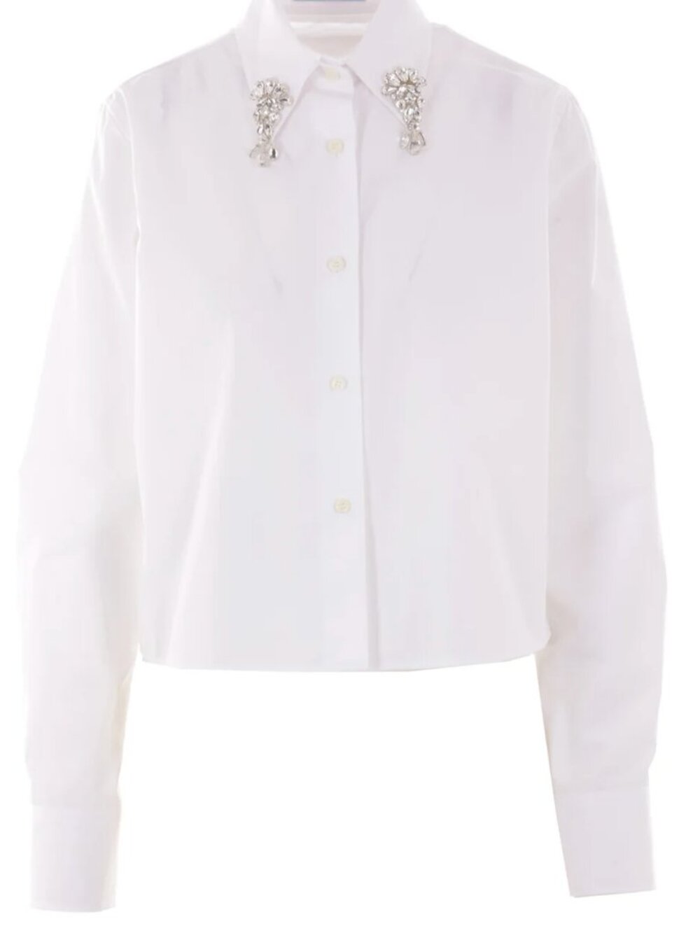 Jewel collar shirt